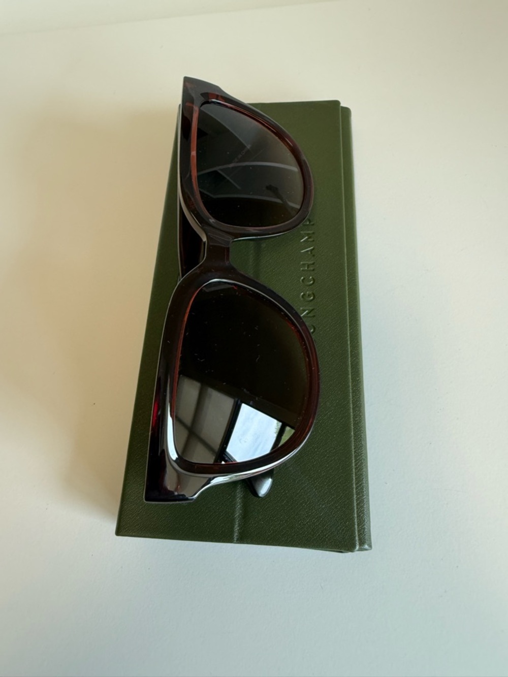 Longchamp Women's Sunglasses: Brown Frame, Brown Gradient Lenses, NEW - Picture 11 of 11
